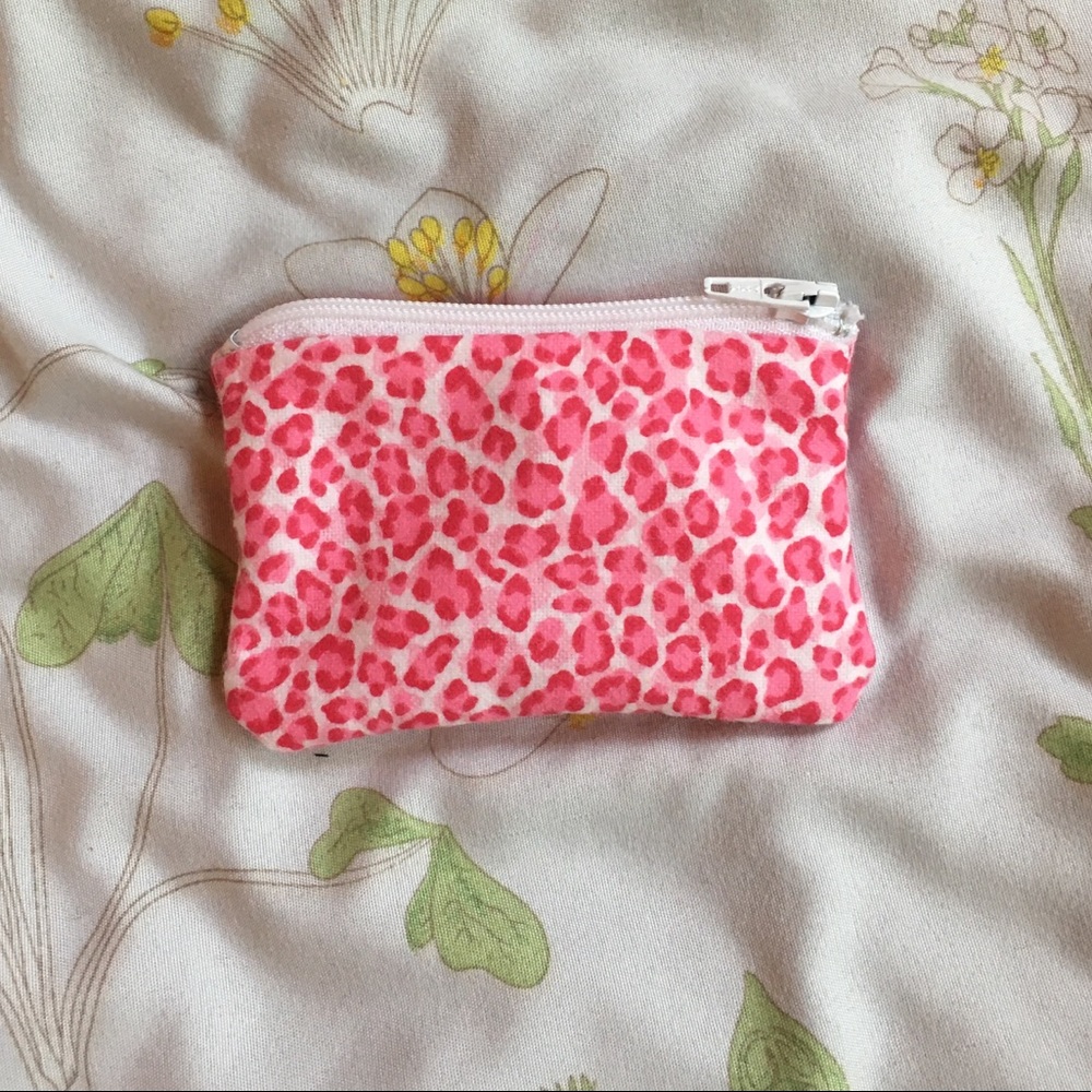 PINK LEOPARD COIN POUCH